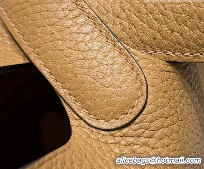 Buy Grade Hermes Picotin Lock Mini Bag 18cm in Germany and Clemence TC Leather 4056 Milk Tea 2026 (Half Handmade)