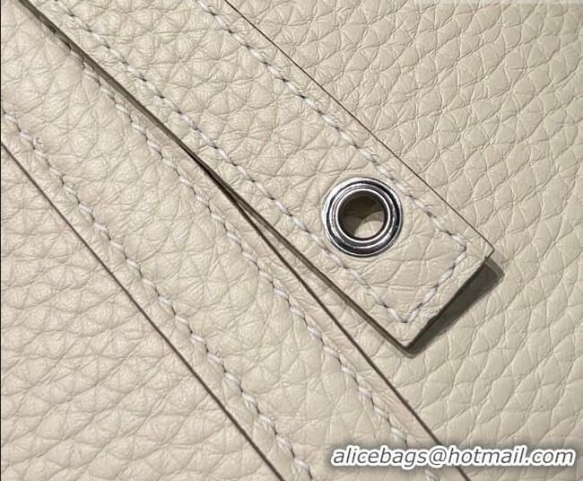 Most Popular Hermes Picotin Lock Mini Bag 18cm in Germany and Clemence TC Leather 4056 Milk Shake White/Silver 2026 (Hal