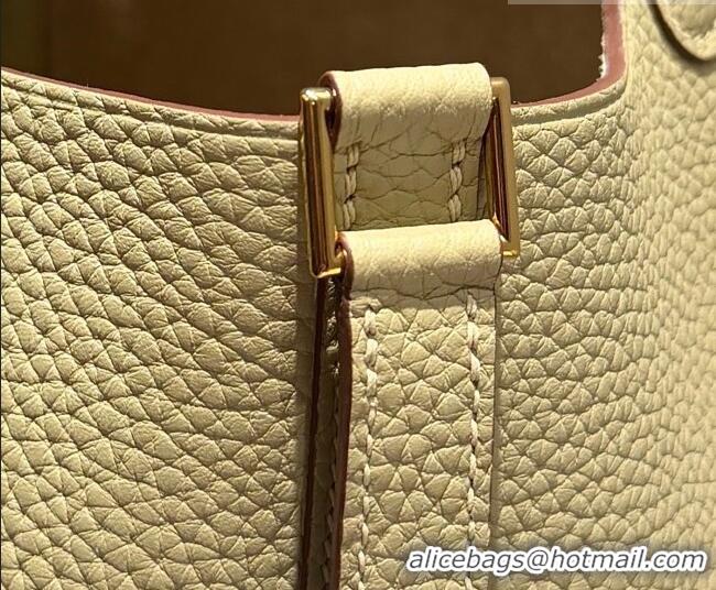 Good Price Hermes Picotin Lock Mini Bag 18cm in Germany and Clemence TC Leather 4056 Coat Grey/Gold 2026 (Half Handmade)