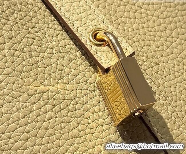 Good Price Hermes Picotin Lock Mini Bag 18cm in Germany and Clemence TC Leather 4056 Coat Grey/Gold 2026 (Half Handmade)