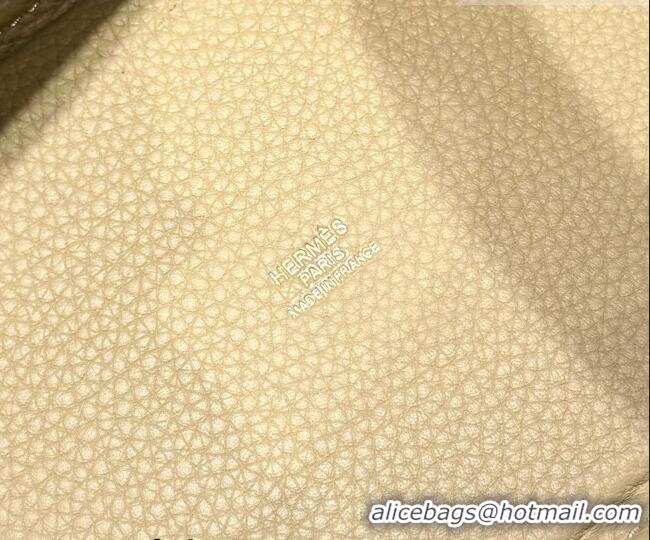 Good Price Hermes Picotin Lock Mini Bag 18cm in Germany and Clemence TC Leather 4056 Coat Grey/Gold 2026 (Half Handmade)