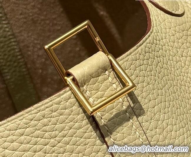 Good Price Hermes Picotin Lock Mini Bag 18cm in Germany and Clemence TC Leather 4056 Coat Grey/Gold 2026 (Half Handmade)