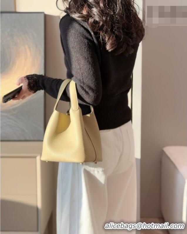 Good Price Hermes Picotin Lock Mini Bag 18cm in Germany and Clemence TC Leather 4056 Coat Grey/Gold 2026 (Half Handmade)