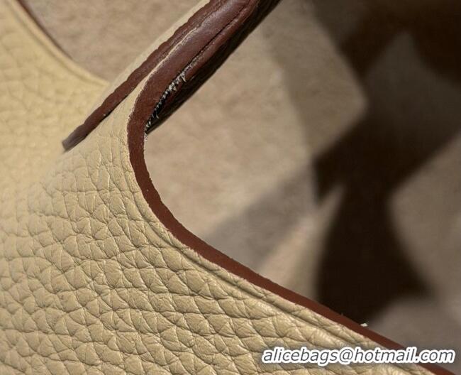 Best Product Hermes Picotin Lock Mini Bag 18cm in Germany and Clemence TC Leather 4056 Coat Grey/Silver 2026 (Half Handm