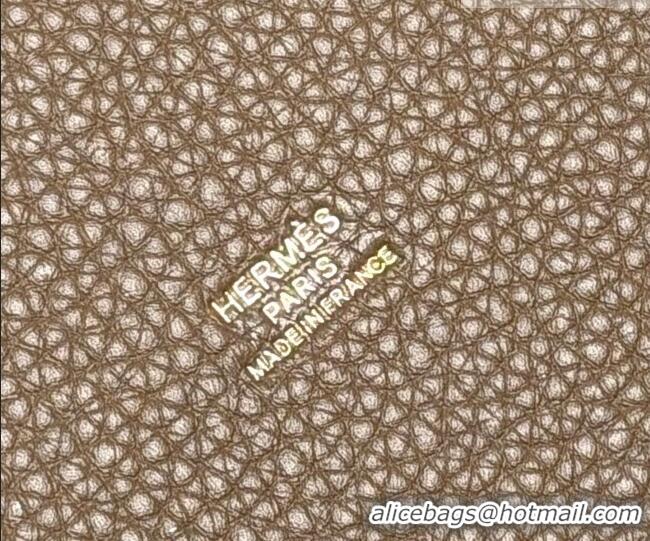 Promotional Hermes Picotin Lock Mini Bag 18cm in Germany and Clemence TC Leather 4056 Elephant Grey/Gold 2026 (Half Hand