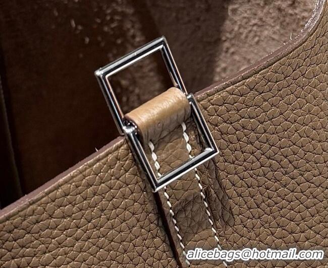 Market Sells Hermes Picotin Lock Mini Bag 18cm in Germany and Clemence TC Leather 4056 Elephant Grey/Silver 2026 (Half H