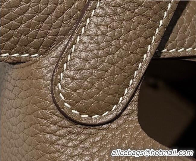 Market Sells Hermes Picotin Lock Mini Bag 18cm in Germany and Clemence TC Leather 4056 Elephant Grey/Silver 2026 (Half H
