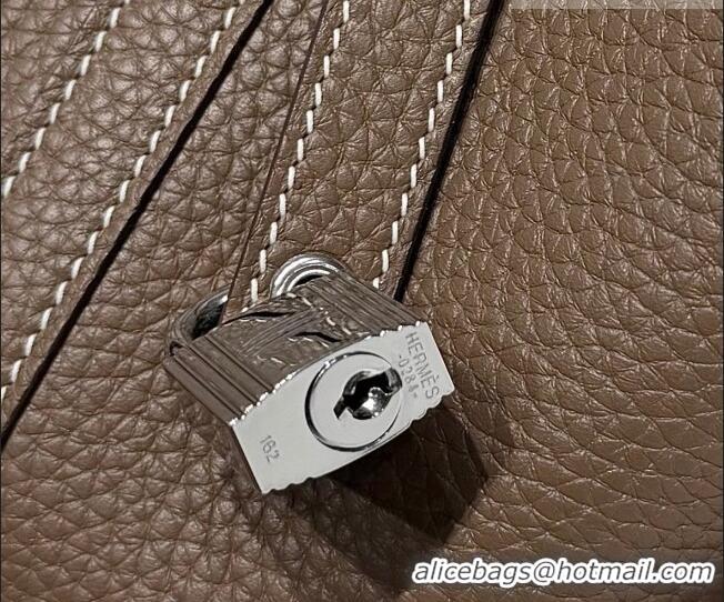 Market Sells Hermes Picotin Lock Mini Bag 18cm in Germany and Clemence TC Leather 4056 Elephant Grey/Silver 2026 (Half H