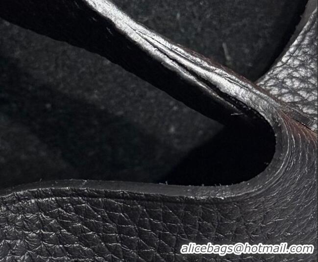 Grade Discount Hermes Picotin Lock Mini Bag 18cm in Germany and Clemence TC Leather 4056 Black/Gold 2026 (Half Handmade)