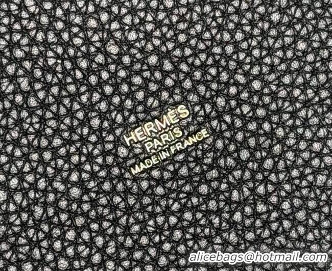 Grade Discount Hermes Picotin Lock Mini Bag 18cm in Germany and Clemence TC Leather 4056 Black/Gold 2026 (Half Handmade)