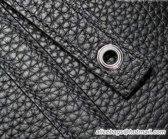 Low Price Hermes Picotin Lock Mini Bag 18cm in Germany and Clemence TC Leather 4056 Black/Silver 2026 (Half Handmade)