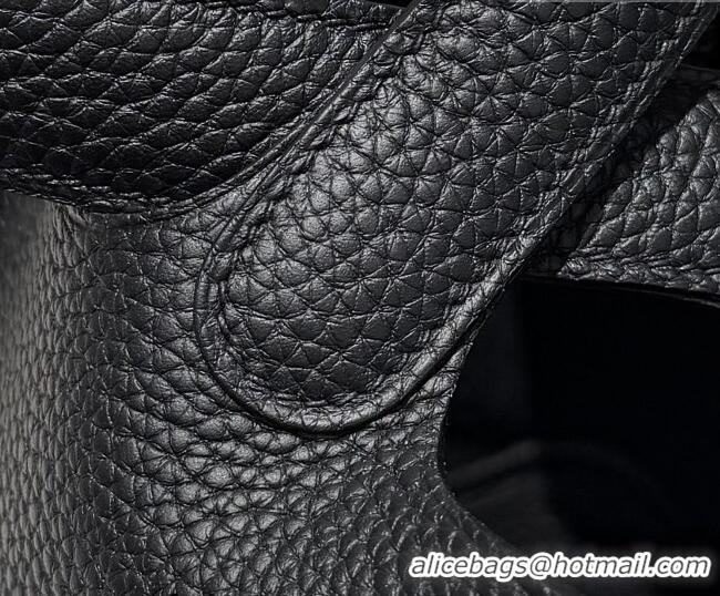 Low Price Hermes Picotin Lock Mini Bag 18cm in Germany and Clemence TC Leather 4056 Black/Silver 2026 (Half Handmade)