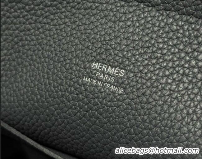 Classic Cheap Hermes Videpoches Bag in Togo Leather 2523 H0 Girs Misty/Silver 2026 (Half-Handmade)