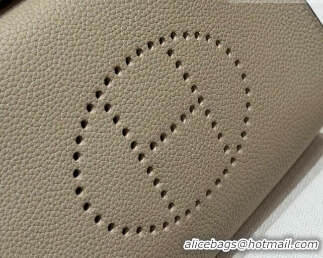Top Grade Hermes Videpoches Bag in Togo Leather 2523 8Q Beige Marfa/Silver 2026 (Half-Handmade)