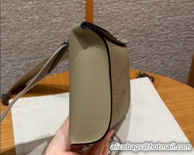 Top Grade Hermes Videpoches Bag in Togo Leather 2523 8Q Beige Marfa/Silver 2026 (Half-Handmade)