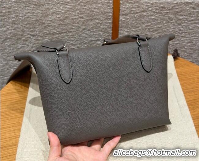 Best Grade Hermes Videpoches Bag in Togo Leather 2523 8F Etain/Silver 2026 (Half-Handmade)