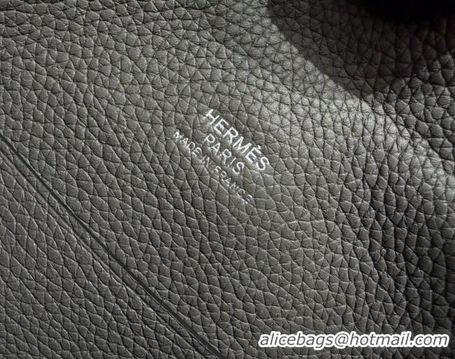 Best Grade Hermes Videpoches Bag in Togo Leather 2523 8F Etain/Silver 2026 (Half-Handmade)