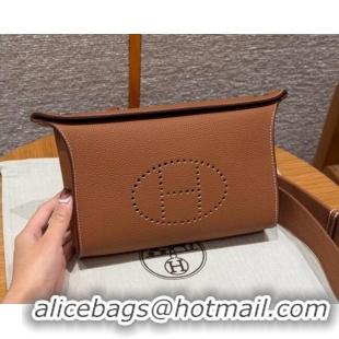 Buy Fashionable Hermes Videpoches Bag in Togo Leather 2523 Brown/Silver 2026 (Half-Handmade)
