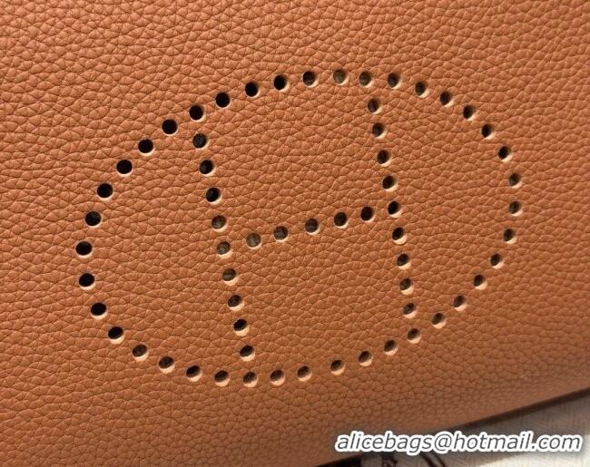 Buy Fashionable Hermes Videpoches Bag in Togo Leather 2523 Brown/Silver 2026 (Half-Handmade)