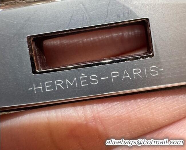 Famous Brand Hermes Shoulder Birkin Bag in Evercolor Leather 2529 Etoupe/Silver 2026 (Half-Handmade)