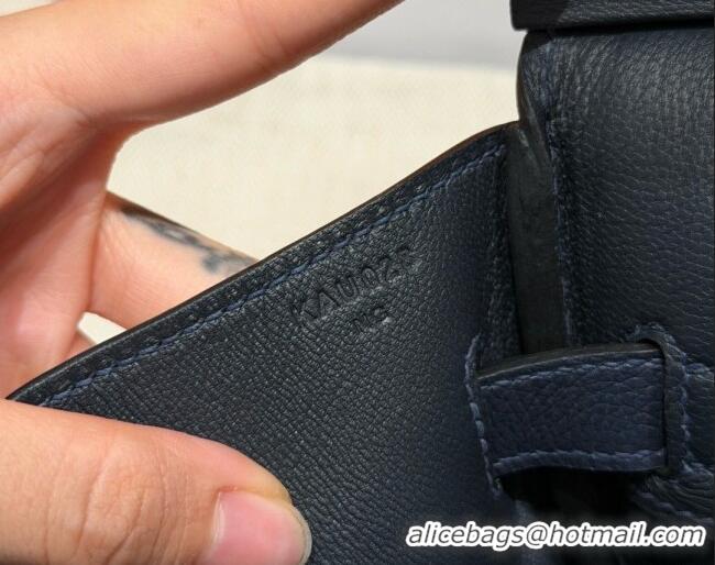 Spot Bulk Hermes Shoulder Birkin Bag in Evercolor Leather 2529 3Y Caban/Silver 2026 (Half-Handmade)