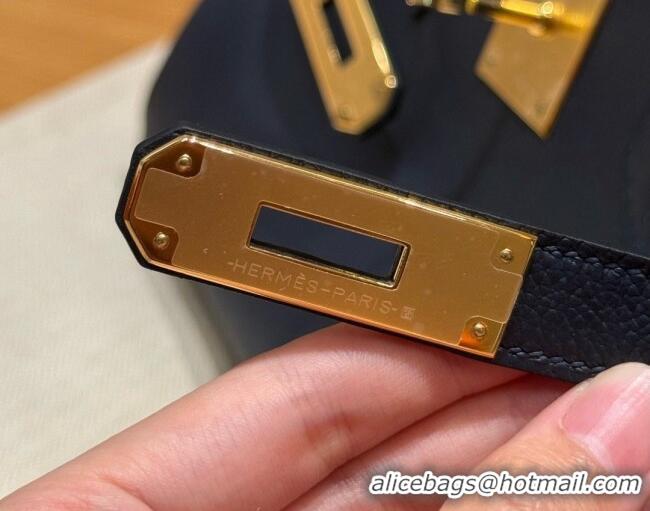 Discount Hermes Shoulder Birkin Bag in Evercolor Leather 2529 7P Blue Presse/Gold 2026 (Half-Handmade)