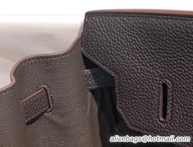 Top Design Hermes Birkin Bag 35cm In Togo Grained Leather H35 Ebony Brown