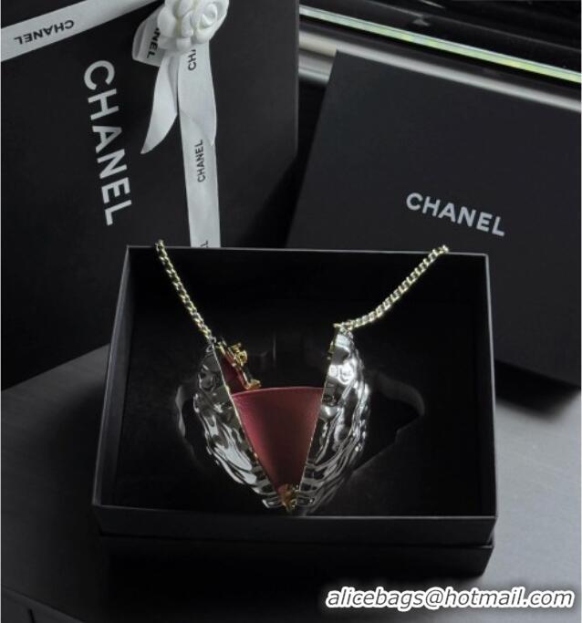 Original Cheap Chanel Oyster Minaudiere AS6437 Silver 2026