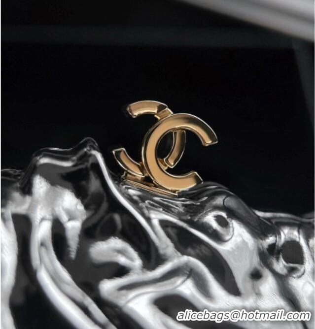 Original Cheap Chanel Oyster Minaudiere AS6437 Silver 2026