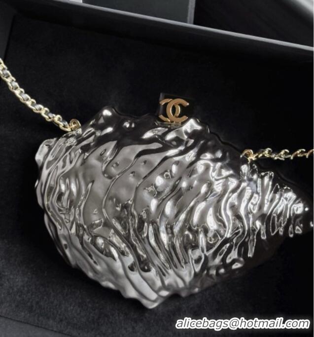 Original Cheap Chanel Oyster Minaudiere AS6437 Silver 2026