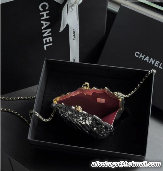 Original Cheap Chanel Oyster Minaudiere AS6437 Silver 2026
