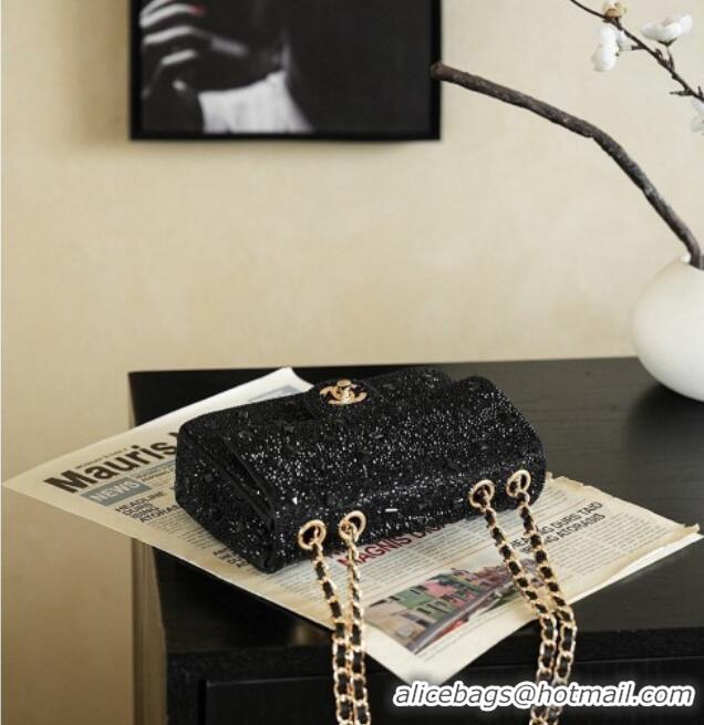 Discount Chanel Evening Bag in Black Strass & Gold-Tone AS4297 2026