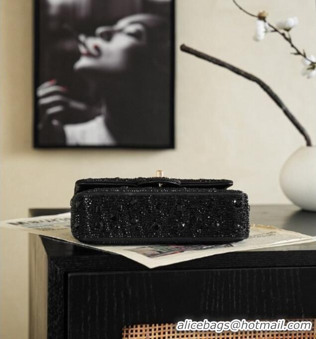 Discount Chanel Evening Bag in Black Strass & Gold-Tone AS4297 2026