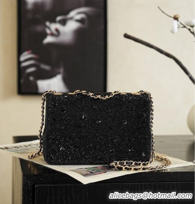 Discount Chanel Evening Bag in Black Strass & Gold-Tone AS4297 2026