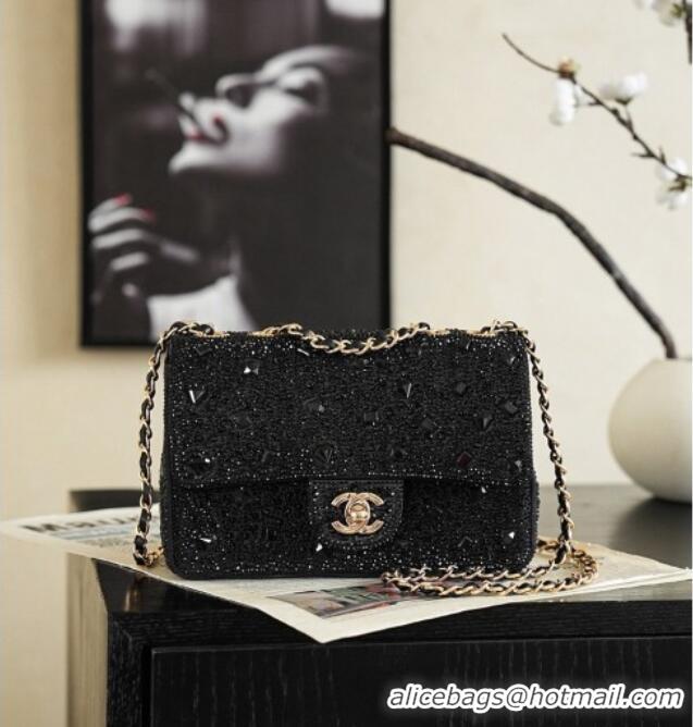 Discount Chanel Evening Bag in Black Strass & Gold-Tone AS4297 2026