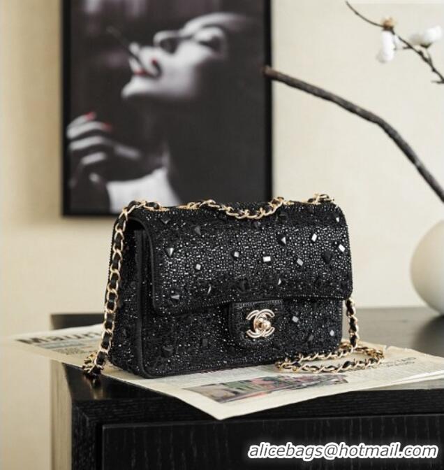 Discount Chanel Evening Bag in Black Strass & Gold-Tone AS4297 2026