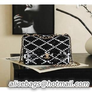 Market Sells Chanel Mini Sequins Flap Bag CH091406 Black 2026