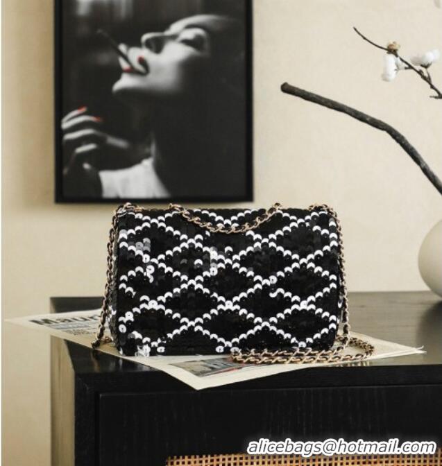 Market Sells Chanel Mini Sequins Flap Bag CH091406 Black 2026