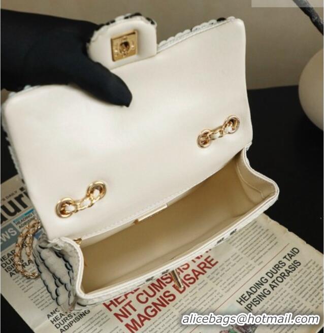 Promotional Chanel Mini Sequins Flap Bag CH091407 White 2026