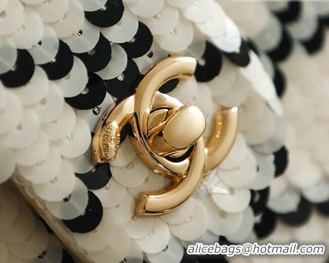 Promotional Chanel Mini Sequins Flap Bag CH091407 White 2026