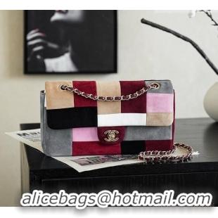 Shop Promotional Chanel Medium Flap Bag in Multicolor Suede CH091408 2026