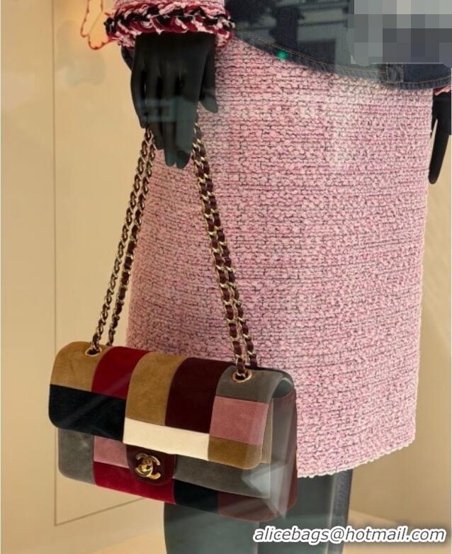 Shop Promotional Chanel Medium Flap Bag in Multicolor Suede CH091408 2026