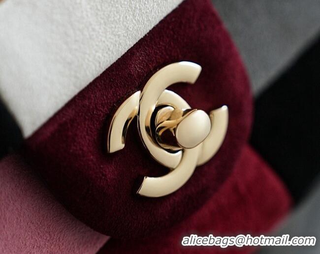 Shop Promotional Chanel Medium Flap Bag in Multicolor Suede CH091408 2026