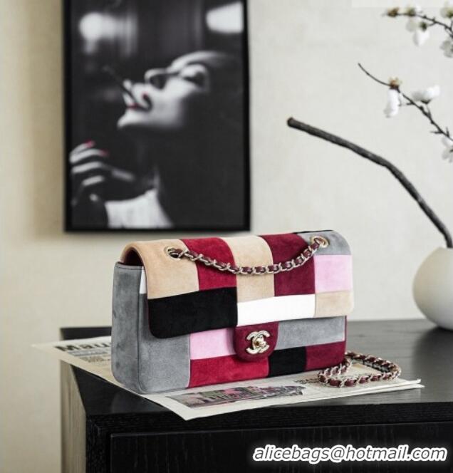 Shop Promotional Chanel Medium Flap Bag in Multicolor Suede CH091408 2026