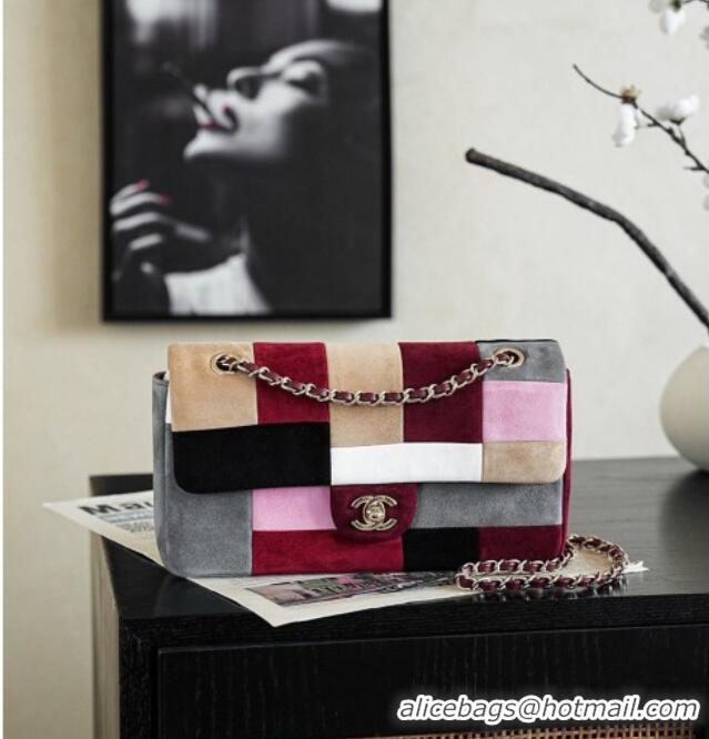 Shop Promotional Chanel Medium Flap Bag in Multicolor Suede CH091408 2026