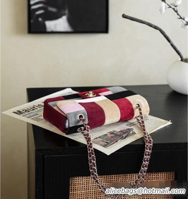 Shop Promotional Chanel Medium Flap Bag in Multicolor Suede CH091408 2026