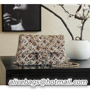 Good Quality Chanel Mini Sequins Flap Bag CH091409 Beige 2026