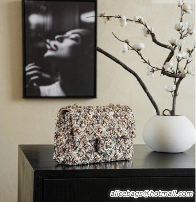 Good Quality Chanel Mini Sequins Flap Bag CH091409 Beige 2026