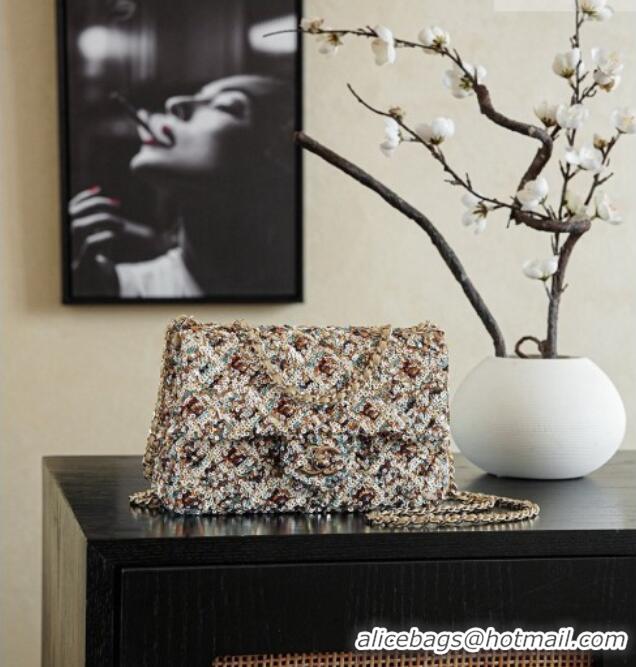 Good Quality Chanel Mini Sequins Flap Bag CH091409 Beige 2026