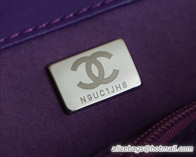 Luxury Cheap Chanel Mini Sequins Flap Bag CH091410 Purple 2026